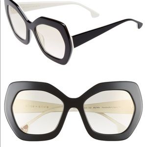 Alice + Olivia Dinah  Sunglasses - Black